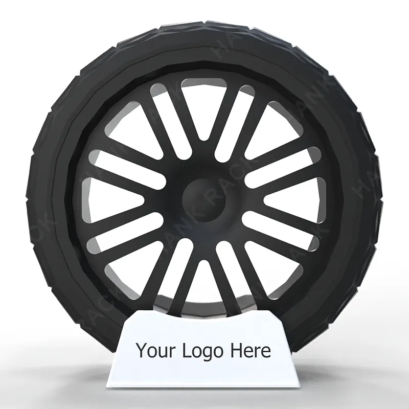 Venda no atacado do fabricante original da roda do pneu exibe suporte do pneu do metal