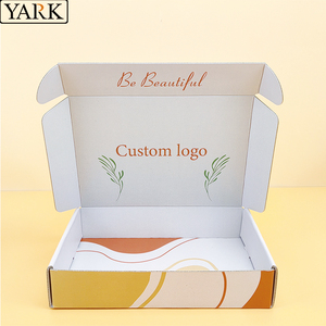 Custom Printed Flat Pack Packaging Box Wholesale Corrugated Die Cut Folding Kraft Mailer Shipping Mailing Box