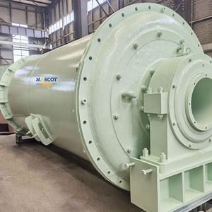 Macchina per la produzione di polvere di gesso e ceramica, mulino a barre e a sfere con motore e ingranaggi, capacità 25T/h, marca Mascot - Product Image 2