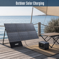 Station d'alimentation portable LiFePO4 1800W 1024Wh, kits de panneaux solaires 600W, système d'énergie solaire rechargeable, alimentation de secours pour les appareils de camping