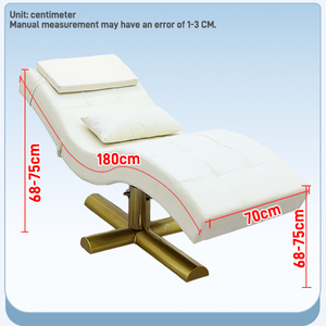 Lüks Modern Güzellik Yatakları Salon Mobilyaları Rahat Yüz Bakım Koltuğu Başlıklı Yüz Spa Masaj Yatağı Güzellik Salonu İstasyonu için - Product Image 5