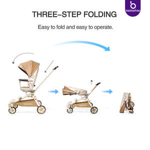 <span class=keywords><strong>Set</strong></span> Passeggino per Neonato con Seduta Alta Girevole a 360, Carrozzina Classica per Bambini all'Ingrosso - Product Image 4