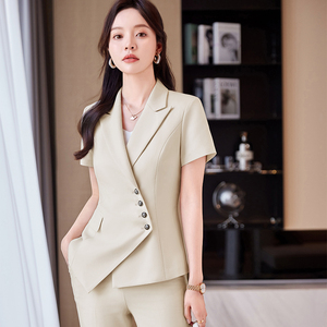 High-End Professional Damen Business Anzug für den Pendel verkehr Immobilien verkauf Modische formelle Overalls mit stilvollem <span class=keywords><strong>Blazer</strong></span> - Product Image 1