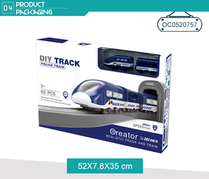 B/O משטרת רכבת חריץ פסי רכבת צעצועי סט רכבת חשמלית ילדים עם קול - Product Image 4