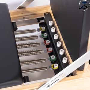 Máquina de Pilates Reformer Portátil, Plegable, Ajustable, Ecológica, con Núcleo de Roble, Equipo de Gimnasio, <span class=keywords><strong>Yoga</strong></span> Comercial - Product Image 4