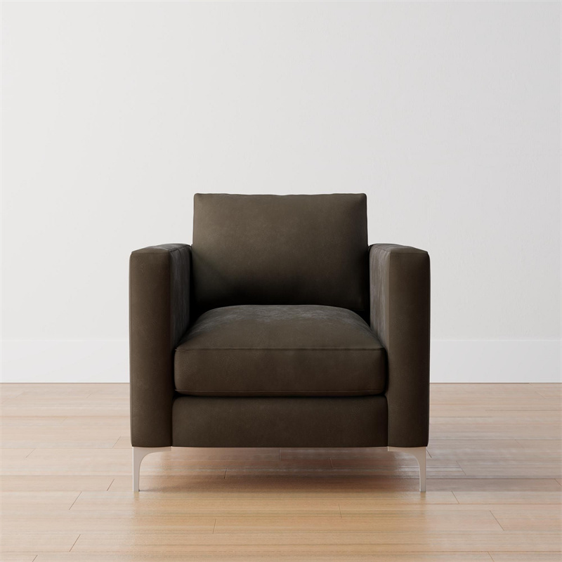 Luxury Furniture Living Room Armchair Hand Antiqued Jake Leather Armchair