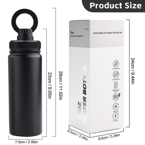 Eco Friendly 18oz <b>Customize</b> Wide Mouth Sport Double Wall Stainless <b>Insulated</b> Thermal Vacuum Gym Water Bottles - Product Image 5