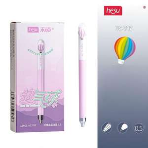 Kreativer Drehmechanismus Ballon-Design Radierbarer Blauer Gelstift Spaßiger Interaktiver Glatt Schreibender Studenten-Entwurfstift - Product Image 2