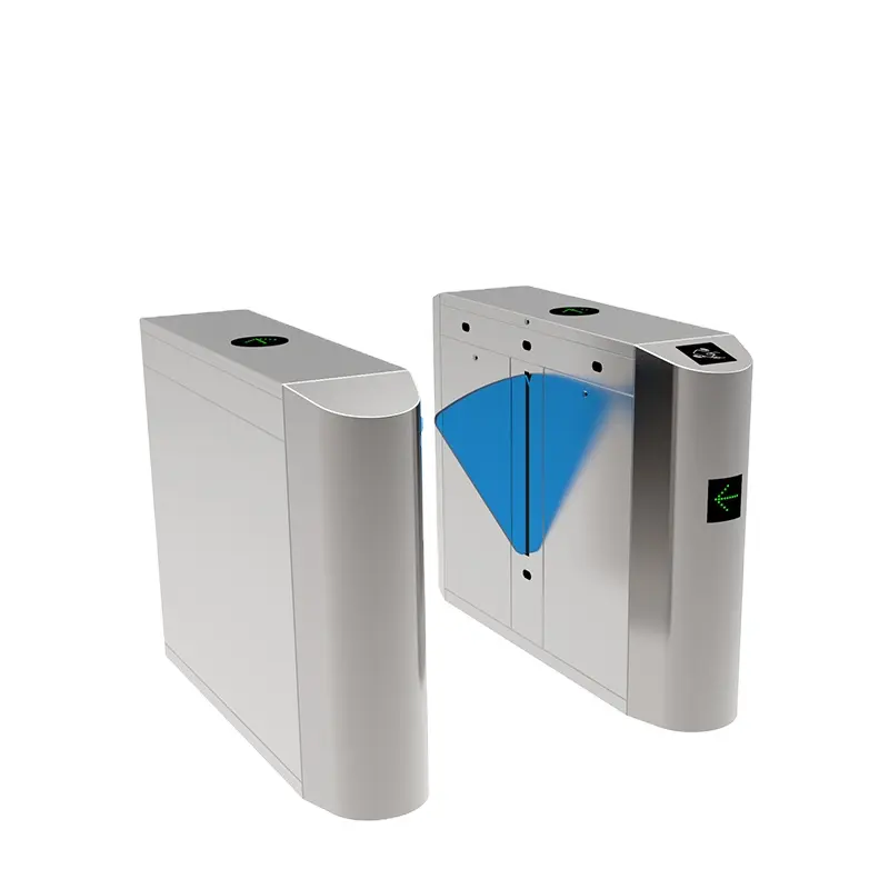 Factory Turnstile 304 Stainless Steel Flap Barrier Turnstile Gate RFID Reader