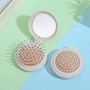 Mini spazzola pieghevole tascabile Pop-Up durevole per la pulizia con manico per PC per uso domestico da salone, pettine per capelli aggrovigliati - Product Image 1