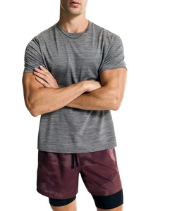 Camiseta Deportiva Personalizada de Mezcla de Telas Populares Americanas para Fitness, Culturismo y Entrenamiento, con Estampado Unisex para Hombre - Product Image 1