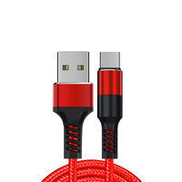 De alta velocidad de Metal de Nylon trenzado USB 3,0 de 3,1, 3,2 tipo C Cable de datos de carga