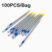 100 pcs/lot stylo rechargeable au mercure Machine à coudre argent recharge stylo pour cuir marquage eau stylos effaçables tissu cuir