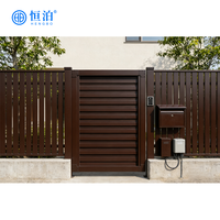 Portes battantes en aluminium à puissance élevée conçues sur mesure Porte piétonne intelligente Pliante Bonne intimité Moteur électrique automatique Villa