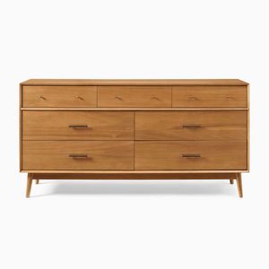 Panel Wooden Furniture Mid-century Design <strong>Brown</strong> Comodas <strong>Dressing</strong> <strong>Table</strong> for Bedroom - Product Image 2
