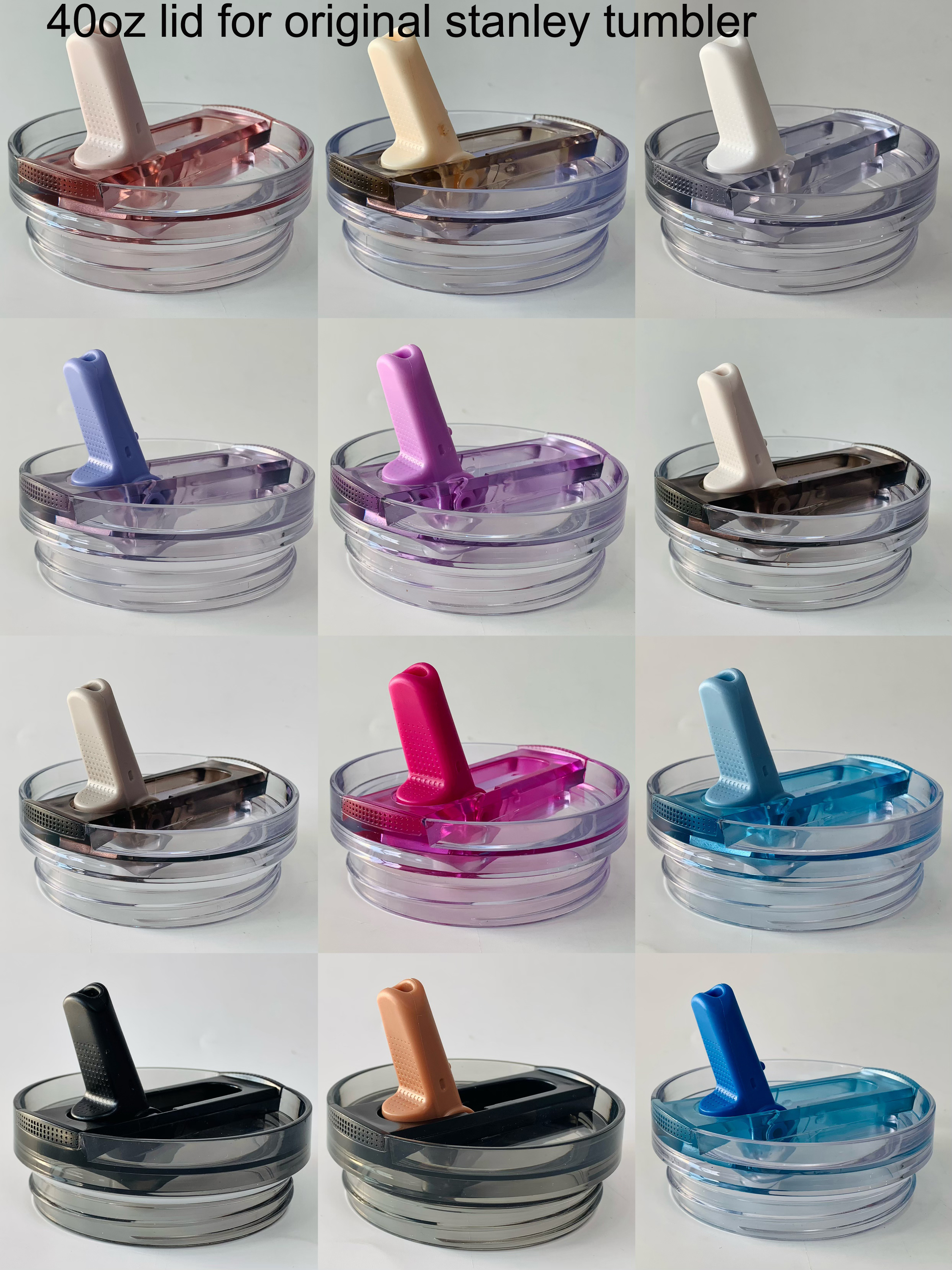 2pcs 40oz flip straw lid