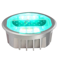 Borne de signalisation routière solaire extérieure, corps en aluminium moulé standard, réflecteur prismatique haute intensité, protection IP68, anti-écrasement, LED stable