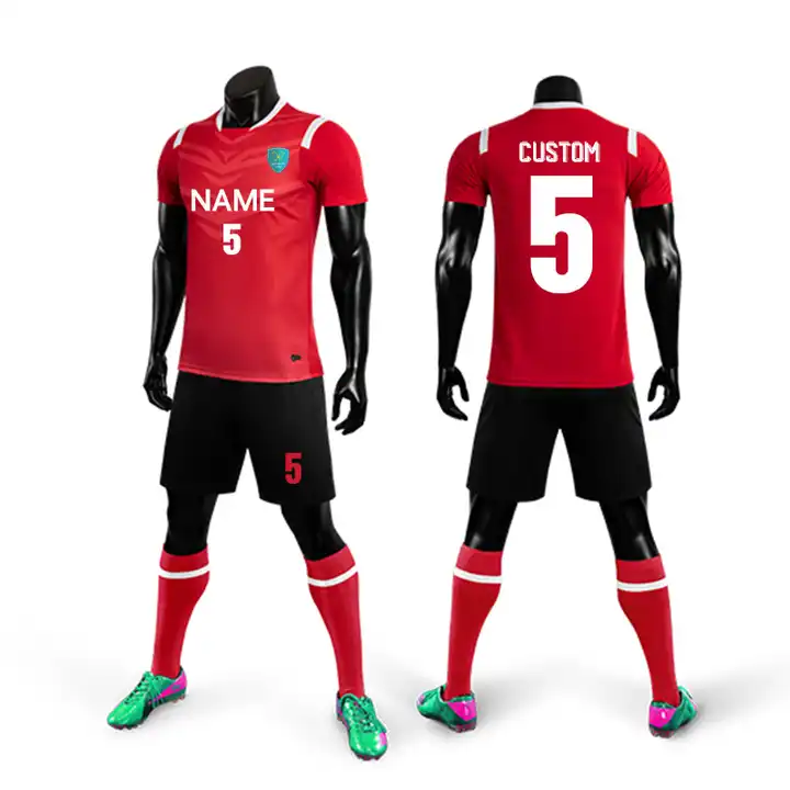 Source Custom Cheap Football Kits Football Jersey New Model Soccer  Wholesale Sublimation Thai Quality Black Red Soccer Jerseys China on  m.