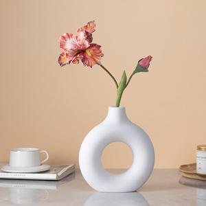 Fleurs d'iris artificielles Meng Jie, violettes et blanches, en EVA, branche unique, décoration d'intérieur - Product Image 4