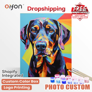 Kit de Pintura <span class=keywords><strong>por</strong></span> Números ORFON para Principiantes, Pintura Acrílica al <span class=keywords><strong>por</strong></span> Mayor, Estilo <span class=keywords><strong>Abstracto</strong></span> Moderno - Product Image 1