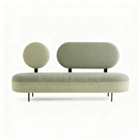 Canapé de salon moderne de luxe nordique, design simple, chaise de salle à manger pour restaurant, dossier long léger, banc en tissu éponge maître