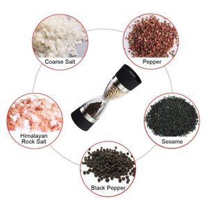 Moulin à poivre et sel de mer double tête en forme de sablier, ml, 2 en 1, meilleur mélangeur à épices - Product Image 6