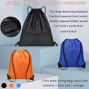 Sac de sport personnalisé avec logo de fournisseur, sac à cordon en polyester, impression colorée, sac à cordon personnalisé - Product Image 5