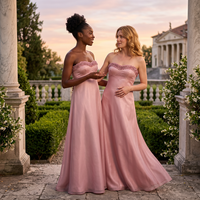 Robe longue éco-responsable de style marque de luxe, tissée unie, taille naturelle, coupe trapèze, haut de gamme, en stock, modeste et unie