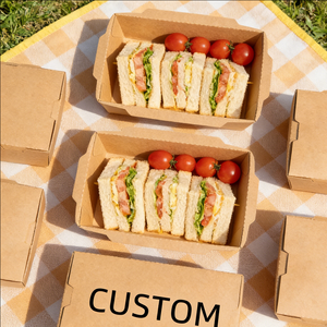 Envase de Comida Desechable de 250 ml para Comida Rápida, Caja de Papel para Llevar, Cartón para Sushi y Sándwiches, Precio de Fábrica, Ecológico - Product Image 3