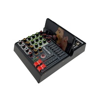 Console de mixage audio professionnelle GAX-MM4 4 canaux avec interface XLR et alimentation fantôme 48V pour l'extérieur