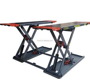 Pont Élévateur à Ciseaux Ultra-Mince 1,2 m Certifié CE Vente Chaude Position Médiane 4000 kg Entraînement Hydraulique Déverrouillage Électrique 4 t - Product Image 1