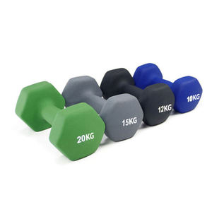 Hot Selling Custom Logo Fitness geräte Gummi beschichtete Hanteln Hochwertige kostenlose Gewichtheben Bunte Frauen Hex Hanteln - Product Image 3