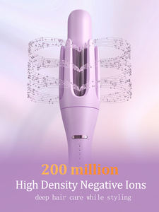 Juego de rizadores de pelo automáticos giratorios OEM con máquina rizadora, secador concentrador eléctrico LED y cepillo para el cabello - Product Image 6