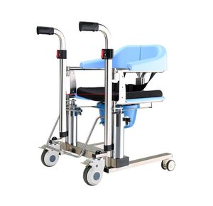 Silla de Inodoro Ajustable con Ruedas para el Cuidado en el Hogar, Equipo de Seguridad para Baño, para el Traslado de Pacientes Mayores y Uso en el Inodoro - Product Image 1