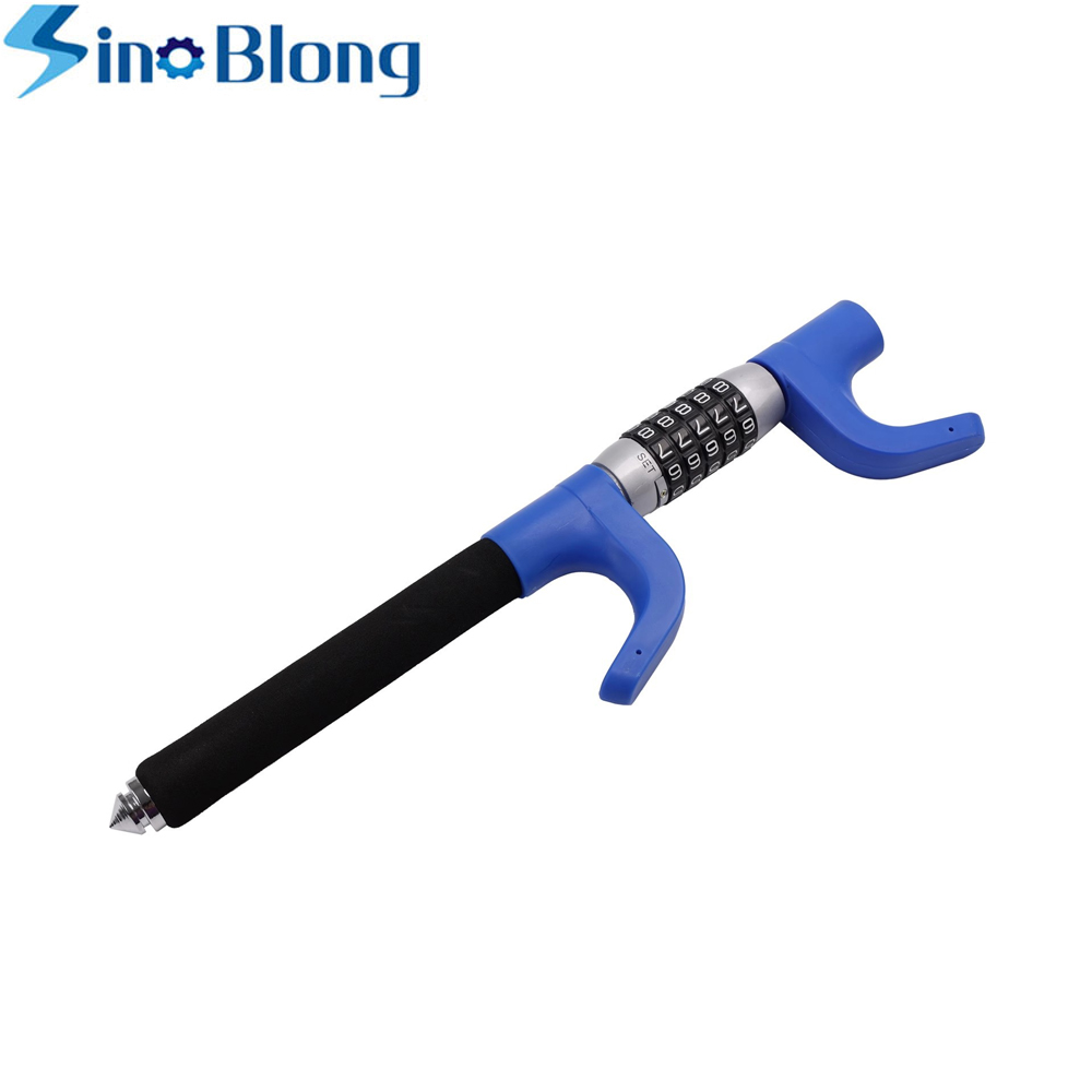 Universal Keyless Password Code Heavy Duty Retractable Car Steering Wheel Lock Anti-Theft Device - Q