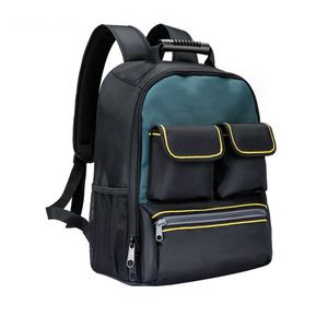 Sac à dos à double bandoulière pour outils, sac à outils spécial électricien, grande capacité, multifonctionnel, sac à outils d'entretien - Product Image 1