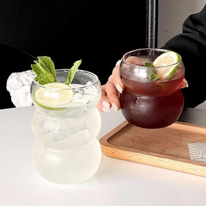 Tasse <span class=keywords><strong>en</strong></span> <span class=keywords><strong>verre</strong></span> créative <span class=keywords><strong>en</strong></span> forme de <span class=keywords><strong>gourde</strong></span> jus de boisson gobelet sans tige <span class=keywords><strong>thé</strong></span> à bulles tasse à café Latte - Product Image 4