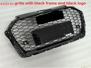 <b>For</b> A3/S3 8V 2017 2018 2019 Car Front Bumper <b>Grille</b> Honeycomb Racing Auto Parts Hood <b>Mesh</b> Grid Body Kits - Product Image 3