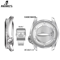 Montre GMT en gros, plongeur automatique personnalisé, tachymètre, acier inoxydable, cristal saphir, cadran orange gris givré, chiffres arabes