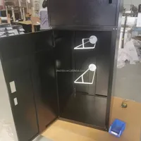 Armoire de Rangement à Roulettes en Acier pour Équipement Équestre, Sellerie et Coffre à Chevaux