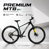 Vélo de montagne en fibre de carbone OEM FLM Caesar-13, 27,5/29 pouces, 11 vitesses, frein à disque hydraulique, fourche à air, VTT adulte