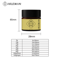 Pot cosmétique en verre de luxe personnalisé avec couvercle, récipient à crème rechargeable, emballage pour soins de la peau, flacon