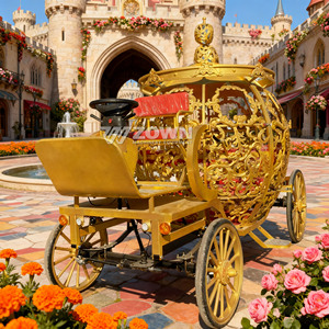 Customizable Hot Sale Electric Wedding Horseless Carriage Cinderella Pumpkin Wedding Horse Carriage <b>Buggy</b> On sale - Product Image 6