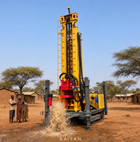 Foreuse de puits d'eau sur chenilles KY 650S, profondeur 750m, 140-325mm, couple 9,500-15,000N.m, moteur diesel Yuchai 6 cylindres, foreuse DTH
