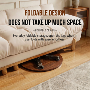 Modern <b>Foldable</b> Metal Coffee <b>Table</b> with Self-Locking Legs and No Installation Required for <b>Small</b> Spaces - Product Image 5