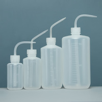 Botol Plastik Elbow 500ml Graduated Translucent untuk Pembilasan Alkohol Isopropanol, Penggunaan Laboratorium