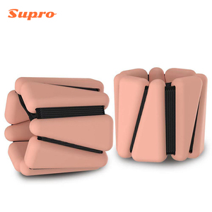 Supro ajustable acero silicona tobillo muñeca pesos manguito Material de hierro ejercicio deportes Fitness pulsera usable - Product Image 1