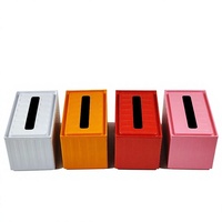 Grande boîte en métal promotionnelle 185*110*105mm avec logo personnalisé pour rangement de jouets, mouchoirs, cadeaux - 4 couleurs