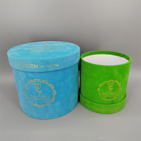Boîtes d'emballage rondes en carton recyclé de haute qualité avec logo personnalisé pour les coffrets cadeaux de roses éternelles