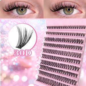 ขนตาปลอมแบบกลุ่ม 80D D Curl สีดำธรรมชาติ ทำจากเส้นใยสังเคราะห์ สำหรับต่อขนตา DIY สำหรับแต่งหน้า - Product Image 4